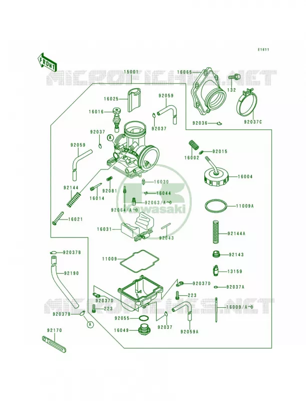 Carburetor Kawasaki MOTOS 200 1994 KDX200  KDX200-E6