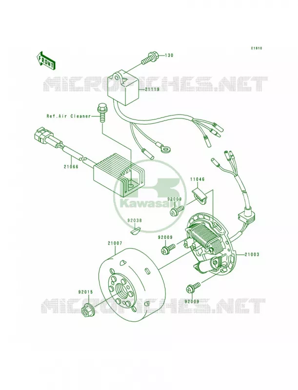 Generator Kawasaki MOTOS 200 1994 KDX200  KDX200-E6