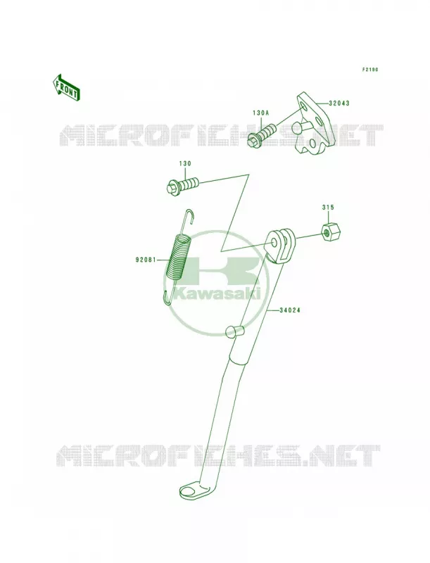 Stand Kawasaki MOTOS 200 1994 KDX200  KDX200-E6