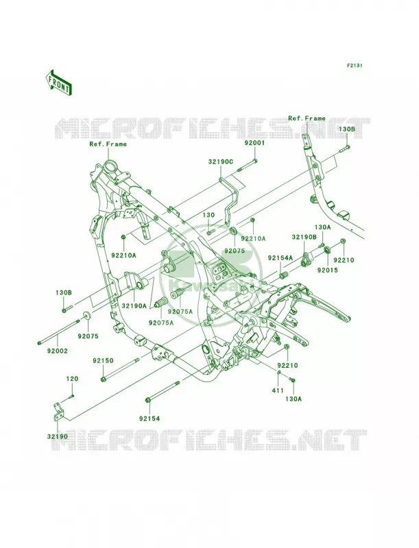 Frame Fittings Kawasaki MOTOS 1700 2009 Vulcan 1700 Voyager ABS  VN1700B9F