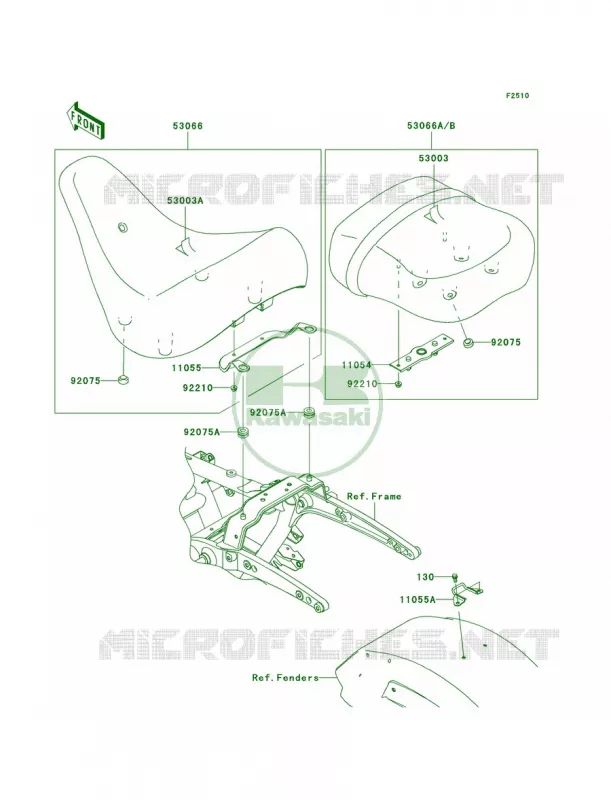 Seat Kawasaki MOTOS 1700 2009 Vulcan 1700 Voyager ABS  VN1700B9F