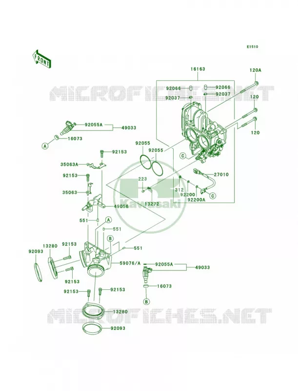Throttle Kawasaki MOTOS 1700 2009 Vulcan 1700 Voyager ABS  VN1700B9F