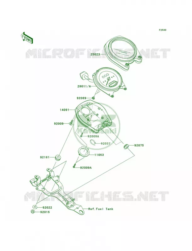 Meters Kawasaki MOTOS 1600 2007 Vulcan 1600 Nomad  VN1600D7F