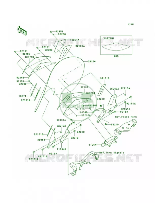 Cowling Kawasaki MOTOS 900 2007 Vulcan 900 Classic LT  VN900D7F