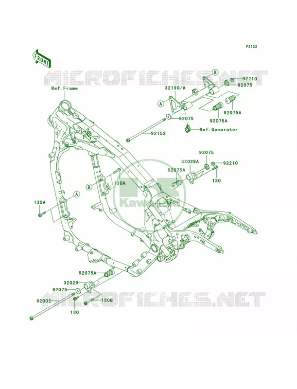 Engine Mount Kawasaki MOTOS 1600 2006 Vulcan 1600 Nomad  VN1600D6F