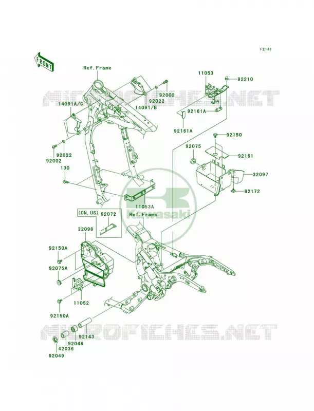 Frame Fittings Kawasaki MOTOS 1600 2006 Vulcan 1600 Nomad  VN1600D6F