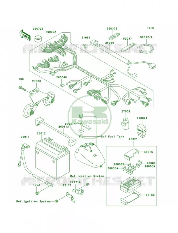 Chassis Electrical Equipment Kawasaki MOTOS 1500 2003 Vulcan 1500 Nomad Fi  VN1500-L4