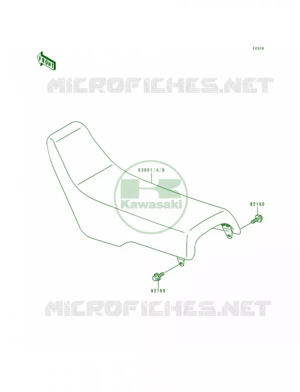 Seat Kawasaki MOTOS 200 1993 KDX200  KDX200-E5
