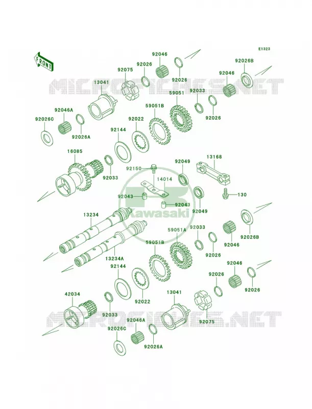 Balancer Kawasaki MOTOS 1200 2002 Voyager XII  ZG1200-B16