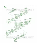 Transmission VNT50AE077438 pour Kawasaki Vulcan 1500 Nomad 2001
