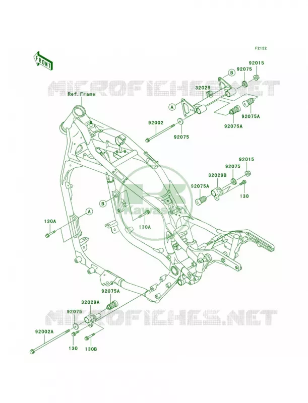 Engine Mount Kawasaki MOTOS 1500 2001 Vulcan 1500 Nomad Fi  VN1500-L2
