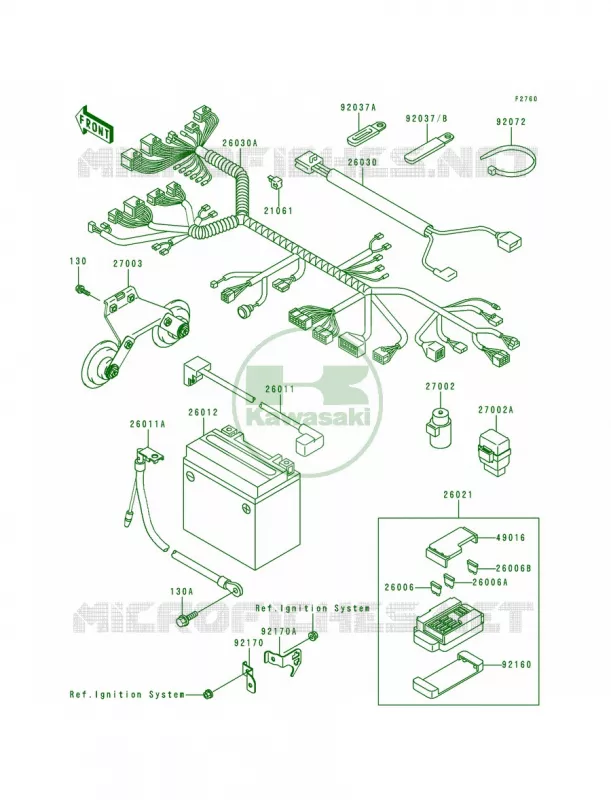 Chassis Electrical Equipment Kawasaki MOTOS 1500 2000 Vulcan 1500 Nomad Fi  VN1500-L1