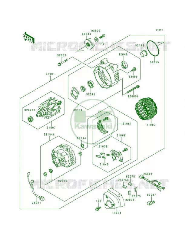 Generator Kawasaki MOTOS 1200 1996 Voyager XII  ZG1200-B10