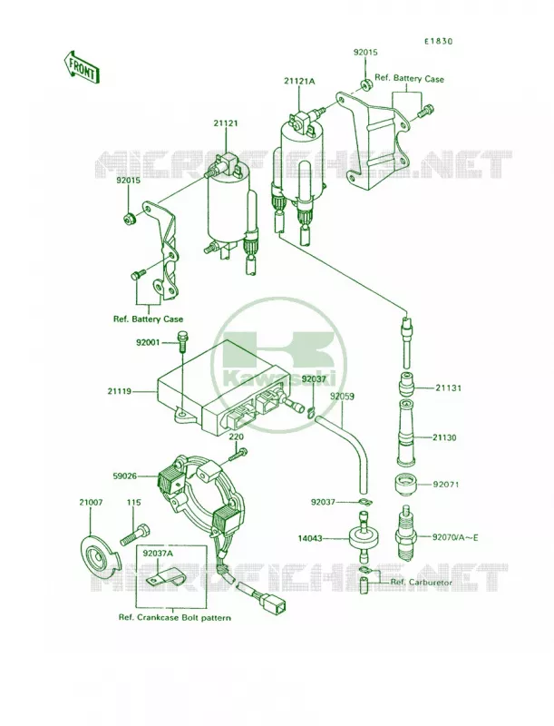 Ignition System Kawasaki MOTOS 1200 1995 Voyager XII  ZG1200-B9