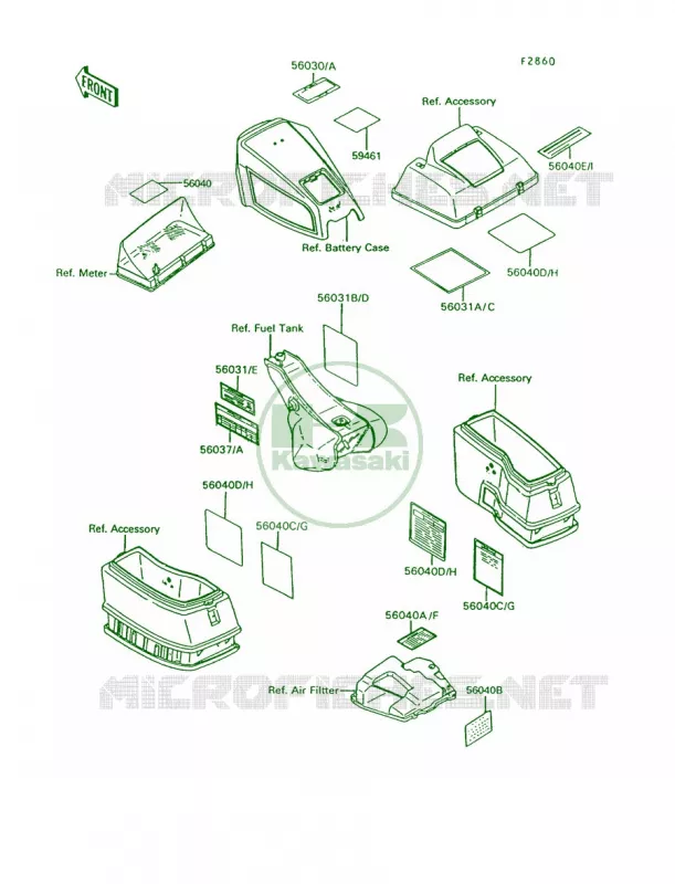 Labels Kawasaki MOTOS 1200 1993 Voyager XII  ZG1200-B7