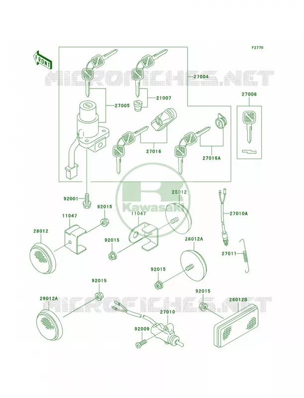 Ignition Switch Kawasaki MOTOS 650 1993 KLX650   KLX650-C1