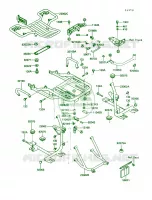 AccessoryTrunk Bracket pour Kawasaki Voyager XII 1988