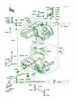 Crankcase pour Kawasaki Voyager XII 1988