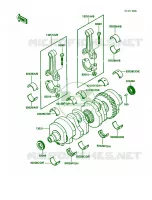 Crankshaft pour Kawasaki Voyager XII 1988