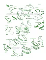 DecalZG1200 B1B2B3 pour Kawasaki Voyager XII 1988