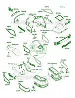 DecalZG1200 B4B5 pour Kawasaki Voyager XII 1988