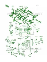 Electrical Equipment pour Kawasaki Voyager XII 1988