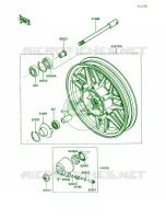 Front Hub pour Kawasaki Voyager XII 1988