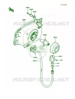 Head Lamp pour Kawasaki Voyager XII 1988