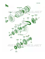 Secondary Shaft pour Kawasaki Voyager XII 1988