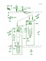 SuspensionShock Absorber pour Kawasaki Voyager XII 1988