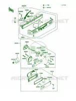 Tail LampZG1200 B1 pour Kawasaki Voyager XII 1988