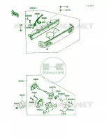 Tail LampZG1200 B2B3B4B5 pour Kawasaki Voyager XII 1988