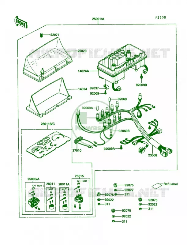 Meter Kawasaki MOTOS 1200 1987 Voyager XII  ZG1200-B1