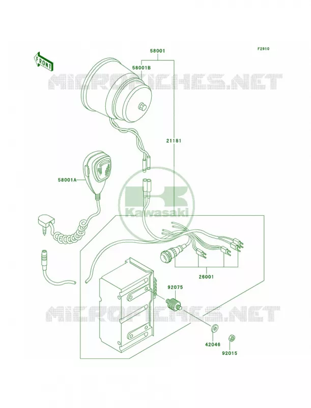 Accessory Kawasaki MOTOS 1000 2003 Police 1000  KZ1000-P22
