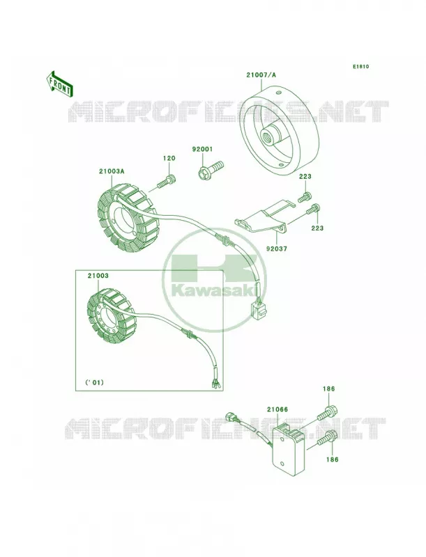 Generator Kawasaki MOTOS 1000 2003 Police 1000  KZ1000-P22