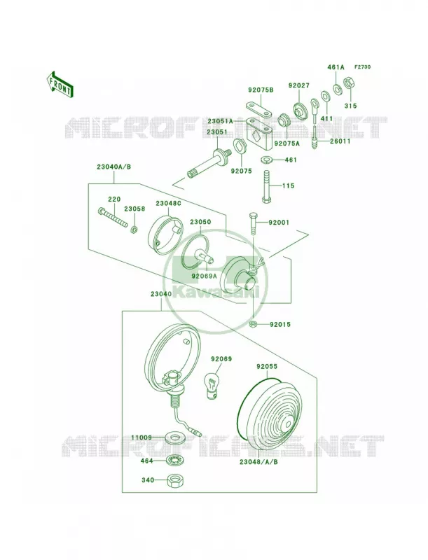 Turn Signals Kawasaki MOTOS 1000 2003 Police 1000  KZ1000-P22