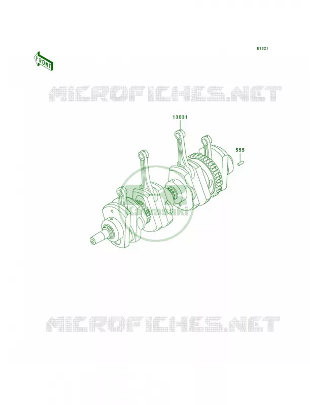 Crankshaft Kawasaki MOTOS 1000 2002 Police 1000  KZ1000-P21