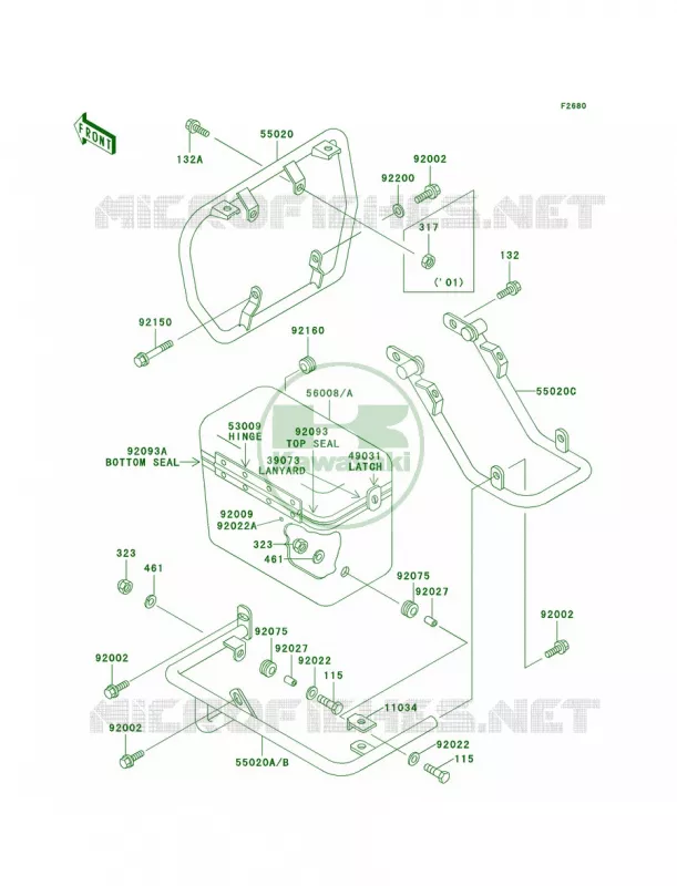 Guards Kawasaki MOTOS 1000 2001 Police 1000  KZ1000-P20