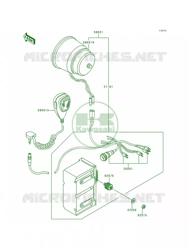 Accessory Kawasaki MOTOS 1000 1996 Police 1000  KZ1000-P15