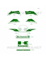 DecalsBlackCFF pour Kawasaki Brute Force 300 2015