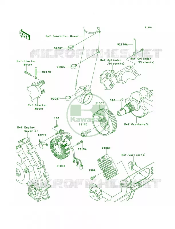 Generator Kawasaki QUAD 750 2013 Brute Force 750 4x4i EPS  KVF750JDF