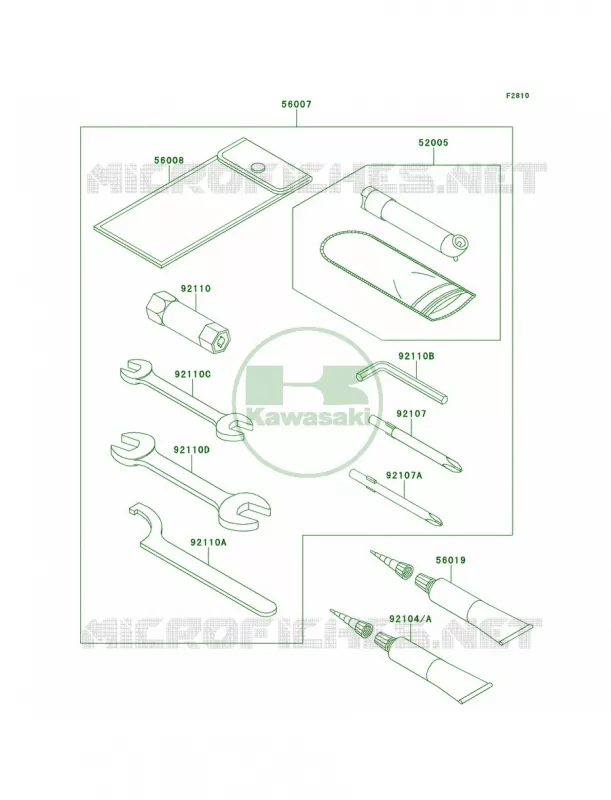 Owner's Tools Kawasaki QUAD 650 2013 Brute Force 650 4x4i  KVF650FDF