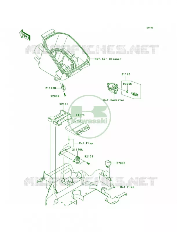 Fuel Injection Kawasaki QUAD 750 2013 Brute Force 750 4x4i  KVF750LDF