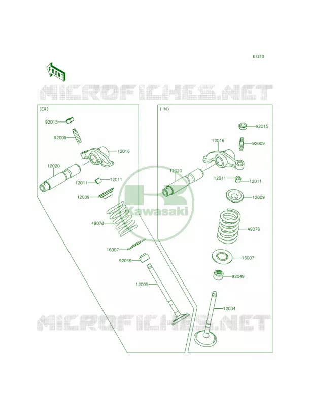 Valves Kawasaki MOTOS 140 2013 KLX140L  KLX140BDF