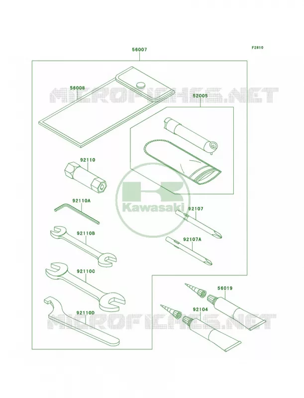 Owner's Tools Kawasaki QUAD 360 2011 Prairie 360 4X4  KVF360ABF
