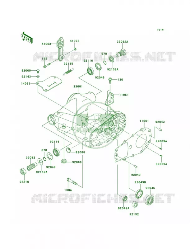 Swingarm Kawasaki QUAD 360 2011 Prairie 360 4X4  KVF360ABF