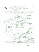 Rear Fenders pour Kawasaki Brute Force 750 4x4i 2010