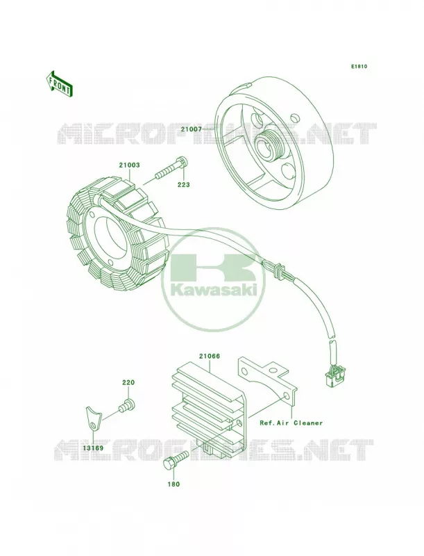 Generator Kawasaki QUAD 250 2009 Bayou 250  KLF250A9F