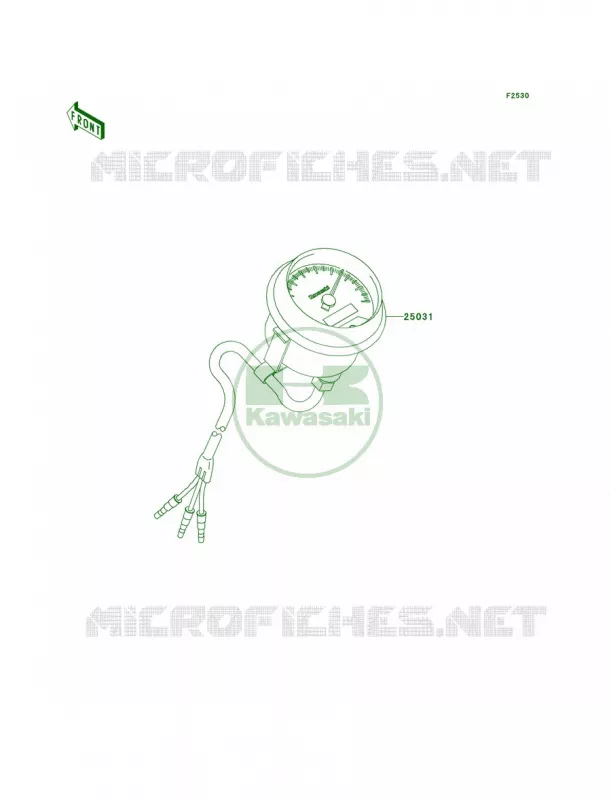 MetersCN Kawasaki QUAD 360 2009 Prairie 360 4X4  KVF360A9F