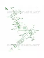 CylinderPistons pour Kawasaki Brute Force 750 4x4i 2008